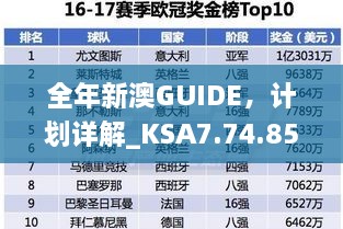 全年新澳GUIDE，计划详解_KSA7.74.85荣耀版