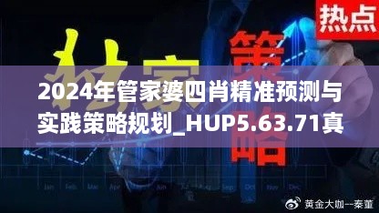 2024年管家婆四肖精准预测与实践策略规划_HUP5.63.71真元境