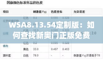 WSA8.13.54定制版：如何查找新奥门正版免费资料及其鉴定解答