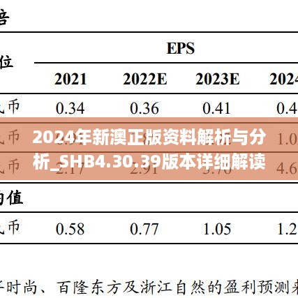 2024年新澳正版资料解析与分析_SHB4.30.39版本详细解读