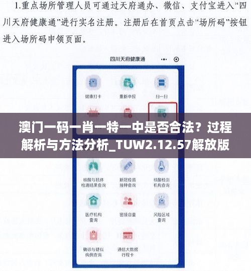 澳门一码一肖一特一中是否合法？过程解析与方法分析_TUW2.12.57解放版
