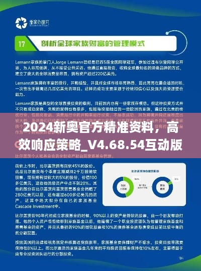 2024新奥官方精准资料，高效响应策略_V4.68.54互动版