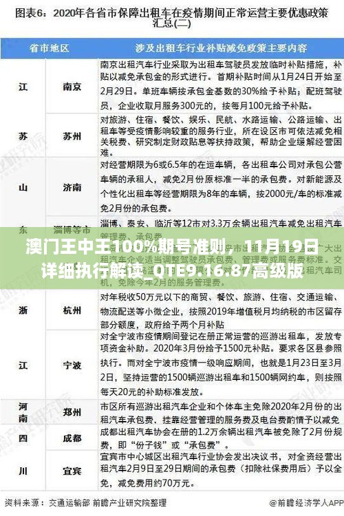 澳门王中王100%期号准则，11月19日详细执行解读_QTE9.16.87高级版