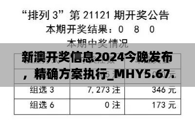 新澳开奖信息2024今晚发布，精确方案执行_MHY5.67.55连续模式