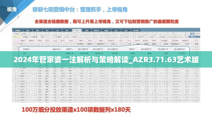 2024年管家婆一注解析与策略解读_AZR3.71.63艺术版