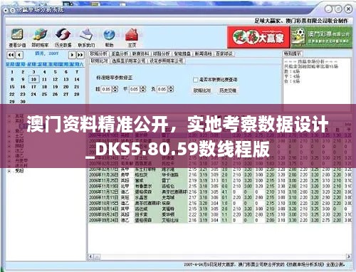 澳门资料精准公开，实地考察数据设计_DKS5.80.59数线程版