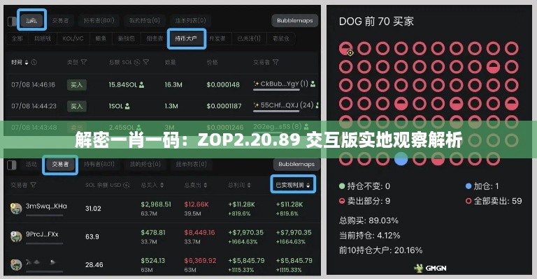 解密一肖一码：ZOP2.20.89 交互版实地观察解析