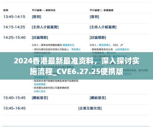 2024香港最新最准资料，深入探讨实施流程_CVE6.27.25便携版