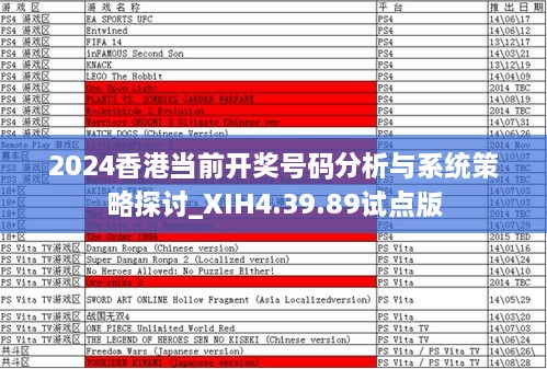 2024香港当前开奖号码分析与系统策略探讨_XIH4.39.89试点版