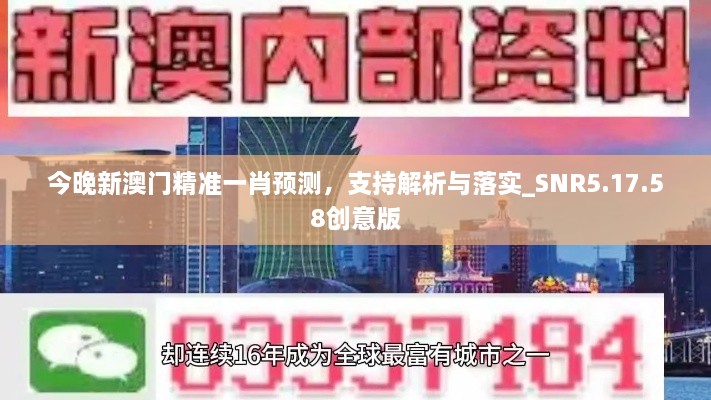 今晚新澳门精准一肖预测，支持解析与落实_SNR5.17.58创意版