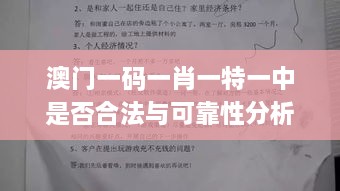 澳门一码一肖一特一中是否合法与可靠性分析_YCV8.31.96专家版