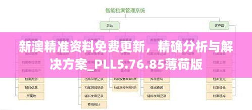 新澳精准资料免费更新，精确分析与解决方案_PLL5.76.85薄荷版