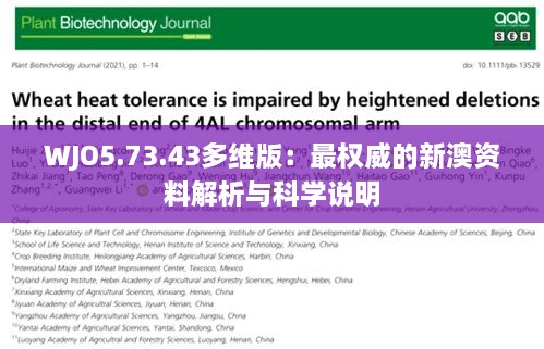 WJO5.73.43多维版：最权威的新澳资料解析与科学说明