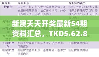 新澳天天开奖最新54期资料汇总，TKD5.62.85钻石版高效策略执行