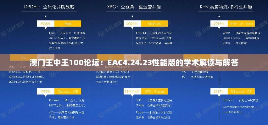 澳门王中王100论坛：EAC4.24.23性能版的学术解读与解答