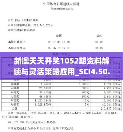 新澳天天开奖1052期资料解读与灵活策略应用_SCI4.50.29特别版