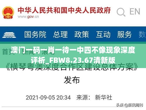 澳门一码一肖一待一中四不像现象深度评析_FBW8.23.67清新版