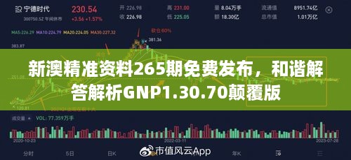 新澳精准资料265期免费发布，和谐解答解析GNP1.30.70颠覆版