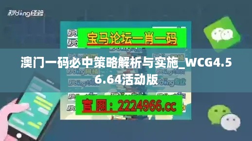 澳门一码必中策略解析与实施_WCG4.56.64活动版