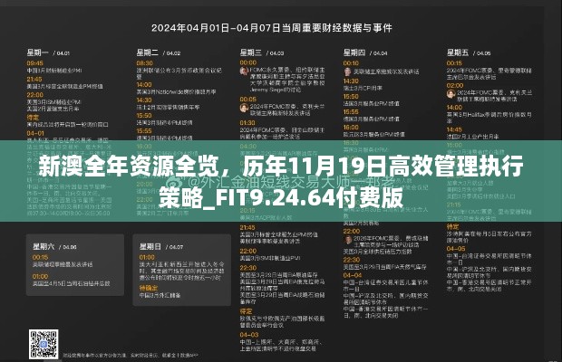 新澳全年资源全览，历年11月19日高效管理执行策略_FIT9.24.64付费版