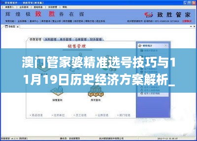 澳门管家婆精准选号技巧与11月19日历史经济方案解析_CZM5.59.33升级版