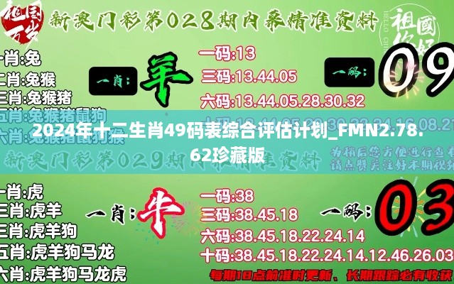 2024年十二生肖49码表综合评估计划_FMN2.78.62珍藏版