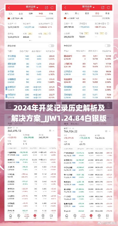 2024年开奖记录历史解析及解决方案_JJW1.24.84白银版