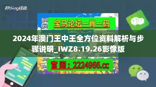 2024年澳门王中王全方位资料解析与步骤说明_IWZ8.19.26影像版