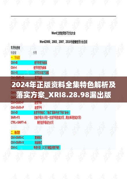 2024年正版资料全集特色解析及落实方案_XRI8.28.98漏出版