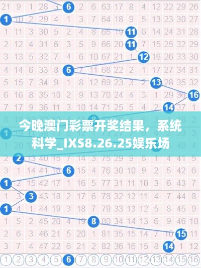 今晚澳门彩票开奖结果，系统科学_IXS8.26.25娱乐场