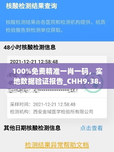 100%免费精准一肖一码，实地数据验证报告_CHH9.38.87复刻版