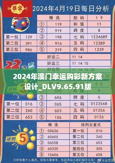 2024年澳门幸运购彩新方案设计_DLV9.65.91版