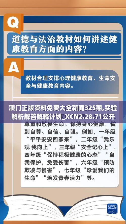 澳门正版资料免费大全新闻325期,实验解析解答解释计划_XCN2.28.71公开版