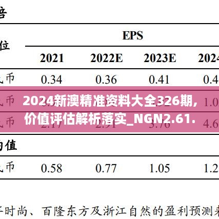 2024新澳精准资料大全326期,价值评估解析落实_NGN2.61.82网红版