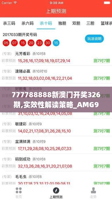 777788888新澳门开奖326期,实效性解读策略_AMG9.46.86高效版