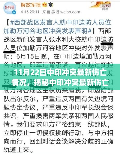 中印冲突最新伤亡情况深度解析与案例解读，11月22日最新进展揭秘涉政问题。