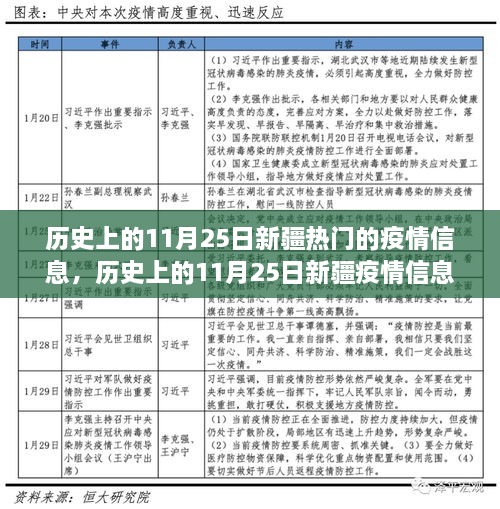 历史上的11月25日新疆疫情热点探析，演变、防控策略与个人立场