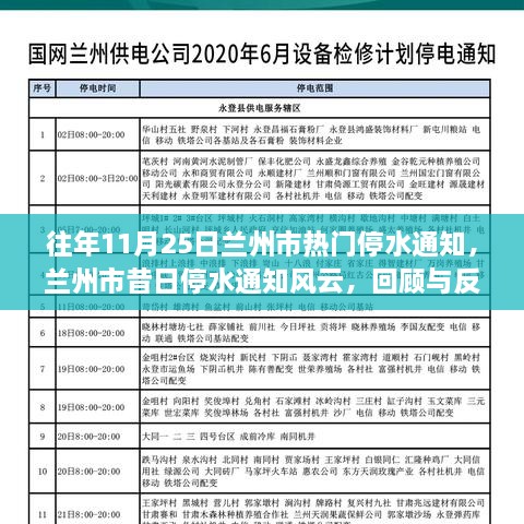 往年11月25日兰州市停水通知回顾与反思，热门停水事件风云一览