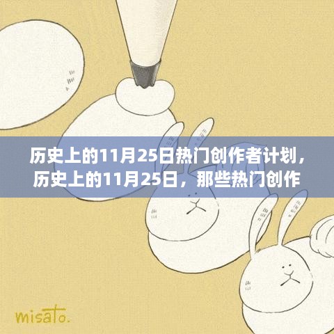 历史上的11月25日热门创作者计划揭秘，如何制定成功的创作蓝图？