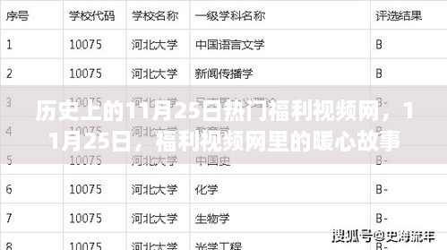 历史上的福利视频网暖心故事，聚焦11月25日的暖心时刻