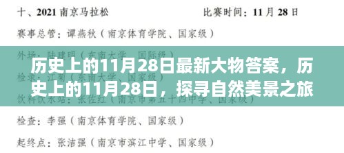 历史上的11月28日，探寻自然美景之旅与最新大物答案揭秘，追寻内心的宁静与平和