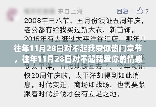 往年11月28日对不起我爱你情感篇章深度测评与介绍，热门章节回顾与情感解读