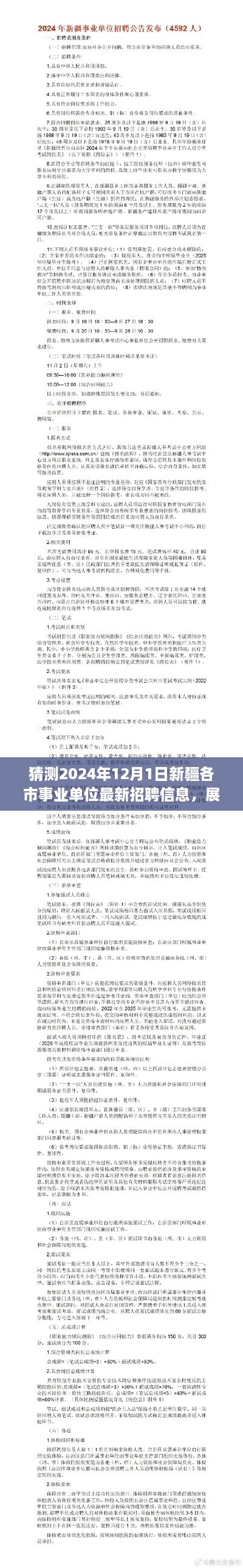 2024年新疆各市事业单位招聘新篇章，最新招聘信息预测与展望