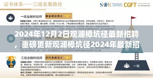 观澜樟坑径2024年最新招聘启事，职业梦想从这里起航！