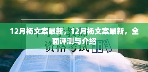 12月杨文案最新全面评测与介绍