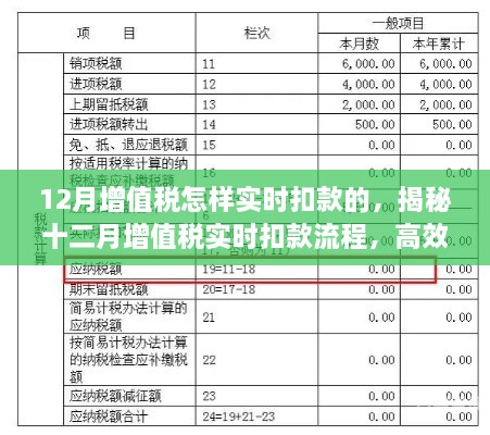 揭秘十二月增值税实时扣款流程，高效管理助力企业稳健发展