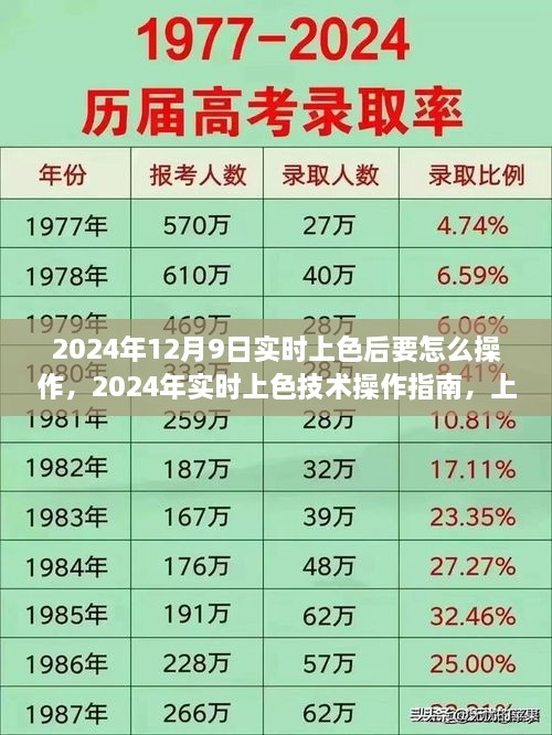 2024年实时上色技术操作指南，上色后的后续步骤详解