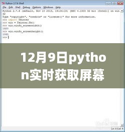 Python实时屏幕文字捕获技术解析与实现（12月9日更新）