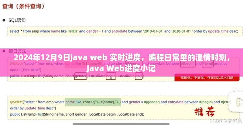 Java Web实时进度小记，编程日常中的温情时刻（2024年12月9日）