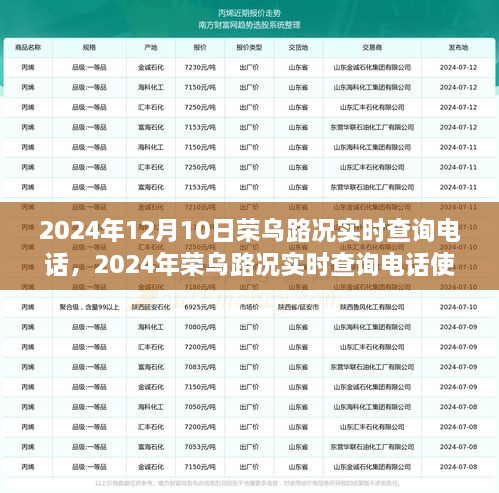 荣乌路况实时查询电话使用指南，初学者与进阶用户必备指南（2024年）